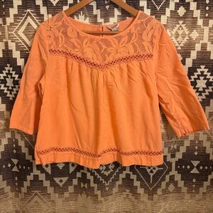 Arizona Jeans Women’s Light Pink Top Size XL, 100% Cotton